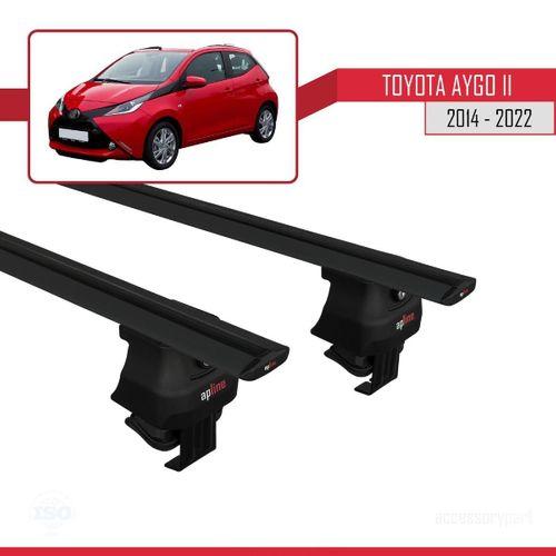 Toyota Aygo II 2014-2022 Arası ile uyumlu ACE-4 Ara Atkı Tavan Barı SİYAH