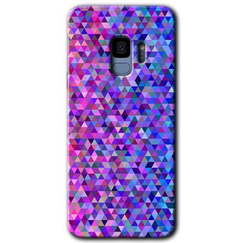 Potkal Hediye Fabrikası Samsung Galaxy S9 HD Baskılı Kılıf + 9D Tam Ekran Koruyucu - Pixel Mozaik