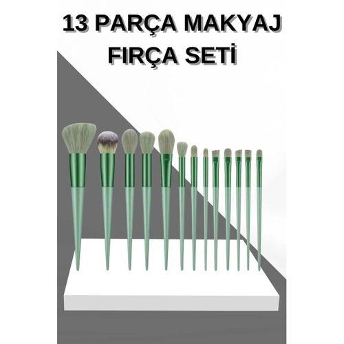13 Parça Makyaj Fırça Seti Far Fırçası Allık Fırçası Yumuşak Uçlu