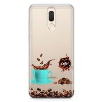 Huawei Mate 10 Lite Kılıf Coffe Time Arka Kapak Koruma Desenli Full Koruyucu