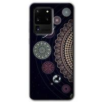 Galaxy S20 Ultra Kılıf HD Desen Baskılı Arka Kapak - Gezegen Döngüsü + Kırılmaz Cam