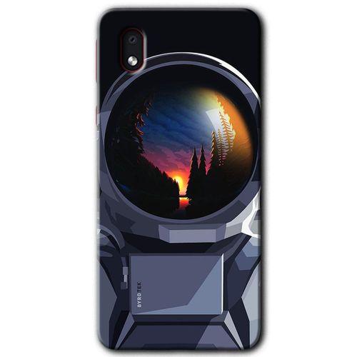 Samsung Galaxy A01 Core Kılıf Baskılı Kapak - Astronot +Tam Ekran Koruyucu