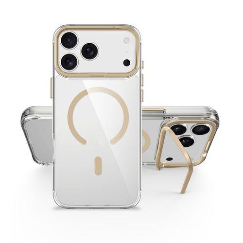 Apple iPhone 17 Pro Max Kılıf M-safe Şarj Özellikli Airbagli Kamera Standlı Zore Azor Kapak