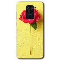 BeRa Aksesuar  Xiaomi Redmi Note 9 Kılıf Baskılı Kapak - Kırmızı Gül +Tam Kaplayan Mat Seramik