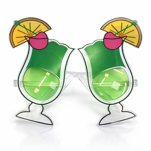 Kokteyl Bardak Parti Gözlüğü Yeşil Renk