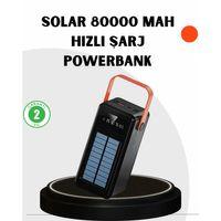 Powerbank Hızlı Şarj Solar Güneş Enerjili Çok Girişli