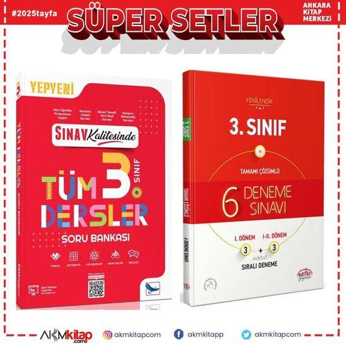 Sınav Yayınları 3. Sınıf Tüm Dersler Soru Bankası ve Editör Deneme Seti 2 Kitap