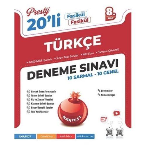 8. Sınıf Prestij Türkçe 20 Deneme Nartest Yayınları