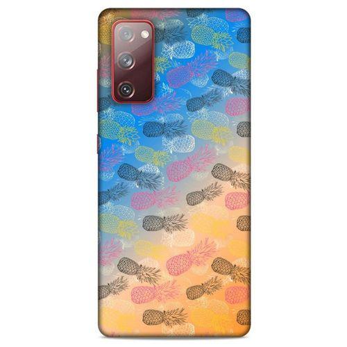 Frutix Ananas 01 Samsung Galaxy S20 Fe Kılıf Desenli Silikon