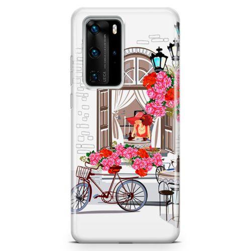 Huawei P40 Pro Kılıf Bisiklet Arka Kapak Koruma Desenli Full Koruyucu