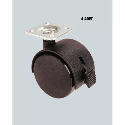 Kilitli Mini Tekerlek Ayak 4 Cm 4’lü Set