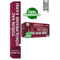 Bioxcin Bioxcin Forte Şampuan Tüm Saç Tipleri Için 3x300ml Yoğun Saç Dökülmesi Şampuanı
