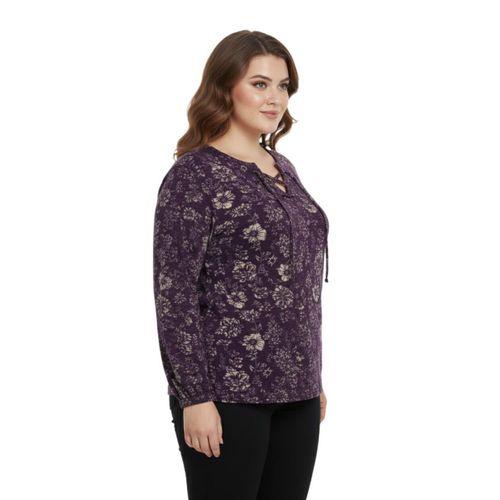 Kadın Yumoş Yaka Bağcıklı Modelli Bluz BGL-ST05137