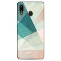 Samsung Galaxy A20 Kılıf Pastel Renkler (24) Darbe Emici Kılıf Yeşil Beyaz