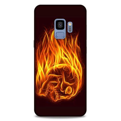 Lopard Samsung Galaxy S9 Uyumlu Kılıf FireX (50) Shockproof Kılıf İskelet Kafa