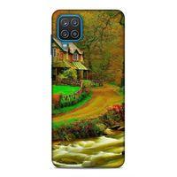 Samsung Galaxy A12 Uyumlu Kılıf Azarbaijan (48) Bumper Kılıf Orman Evi