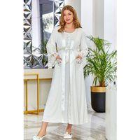 CossybyAqua 23622 Penye Saten Dantel Detaylı Lohusa Sabahlık