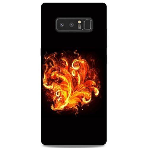 Lopard Samsung Galaxy Note 8 Uyumlu Kılıf FireX (22) Tam Koruma Kılıfı Ateş Buket