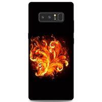 Lopard Samsung Galaxy Note 8 Uyumlu Kılıf FireX (22) Tam Koruma Kılıfı Ateş Buket