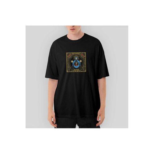 Batushka Raskol Design Oversize Siyah Tişört
