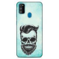 Lopard Samsung Galaxy M30s Uyumlu Kılıf Tattoo's (25) Antişok Kapak Mustache