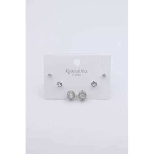 Çoklu Set Küpe - Gümüş