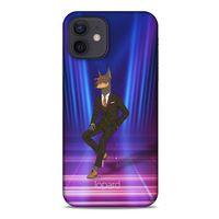 Apple iPhone 12 Kılıf FunnyMaX (44) Tough Armor Kılıf Fuşya Doberman