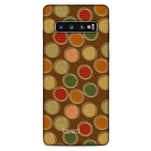 Samsung Galaxy S10 Kılıf Pastel Renkler (43) Thin Fit Kılıf Kahve Yeşil