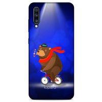 Samsung Galaxy A70s Kılıf FunnyMaX (43) Thin Fit Kılıf Lacivert Ayılı