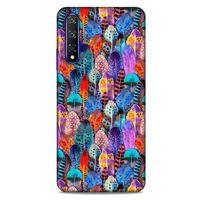 Huawei P Smart S Y8P Kılıf Desenli Özel Seri Tüyler (39) Liquid Crystal Kılıf