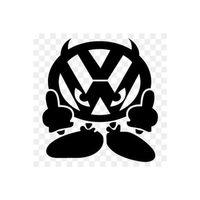 Volkswagen İçin Uyumlu Aksesuar Su Geçirmez Oto Sticker Siyah 15*13 Cm