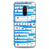 Retro (48) Desen Bumper Kılıf Renkli Xiaomi Pocophone F1 Kılıf