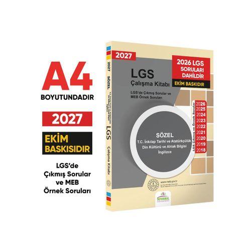 2027 LGS 8 Sınıf 4lü Çıkmış MEB Örnek Sorular ve 6lı Modül ÖDM SET Çalışma Kitabı A4 RENKLİ Baskı