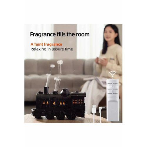 Tren Şeklinde Buharlı Oda Hava Nemlendirici Işık Buhar Makinesi Kumandalı