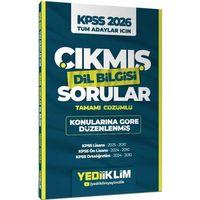 2026 KPSS Tüm Adaylar İçin Dil Bilgisi Konularına Göre Düzenlenmiş Tamamı Çözümlü Çıkmış Sorular Yediiklim Yayınları