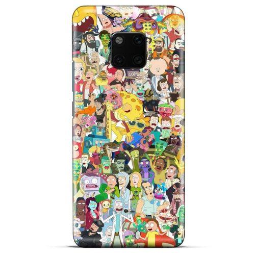 General Mobile GM 20 Pro Uyumlu Kılıf Rick And Morty (36) Glitter Kılıf Cop Morty