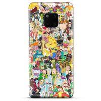 General Mobile GM 20 Pro Uyumlu Kılıf Rick And Morty (36) Glitter Kılıf Cop Morty