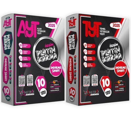 2025 YKS TYT-AYT Platin Karma Yayınlar Kurumsal 20li (10+10) Paket Deneme Sınavı Türkiye Geneli