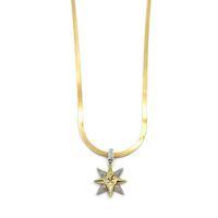 Kuzey Yıldızı İtalyan Zincir Kolye - Altın