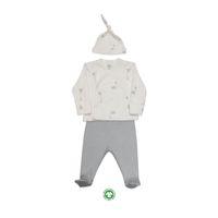 Bistyle Bistyle Flying Elephant 3'Lü Zıbın Takım 13111 Ekru Gri