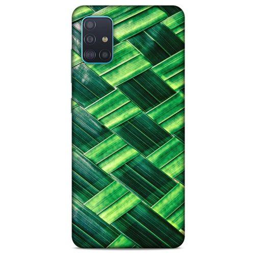 Lopard Samsung Galaxy A51 Uyumlu Kılıf Bahar (37) Silicone Cover Bambu Yaprak