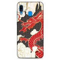 Samsung Galaxy A30 Kılıf Japonya (6) Silikon Kılıf Ejderha