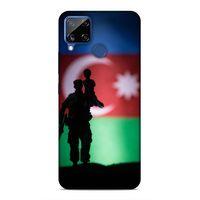 Realme C15 Uyumlu Kılıf Azarbaijan (14) Lansman Kılıf Asker Bayrak