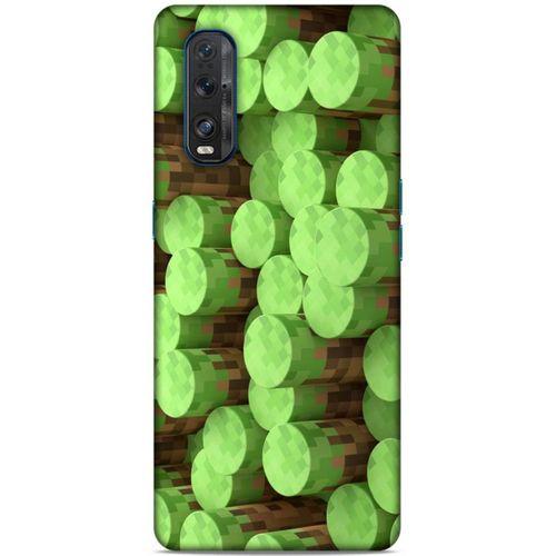 Lopard Oppo Find X2 Uyumlu Kılıf PiXel (8) Baskılı Kılıf Yeşiller