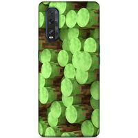 Lopard Oppo Find X2 Uyumlu Kılıf PiXel (8) Baskılı Kılıf Yeşiller