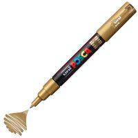 UNİBALL POSCA 0.7 SU BAZLI BOYAMA MARKÖRÜ ALTIN- (UNİ-PC-1M ) (N)