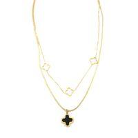 Vc Yonca Kolye - Altın