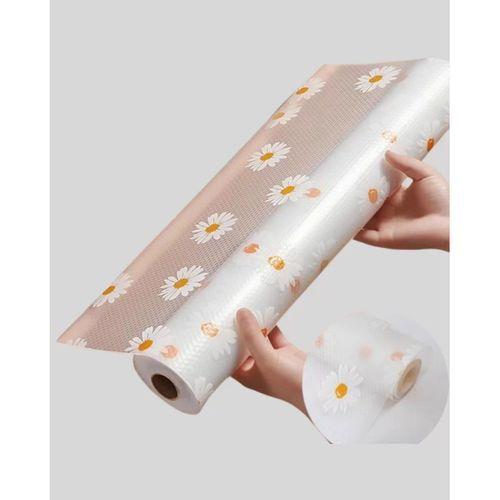 10 Metre Papatya Desenli Kaymaz Dolap Ve Çekmece İçi Mat