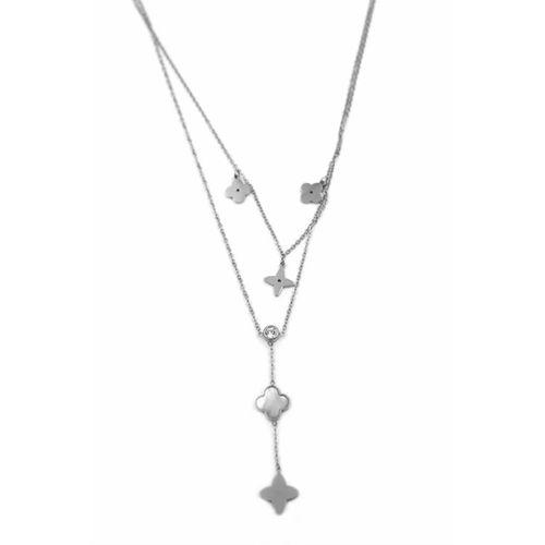 Vc Yonca Kolye - Gümüş