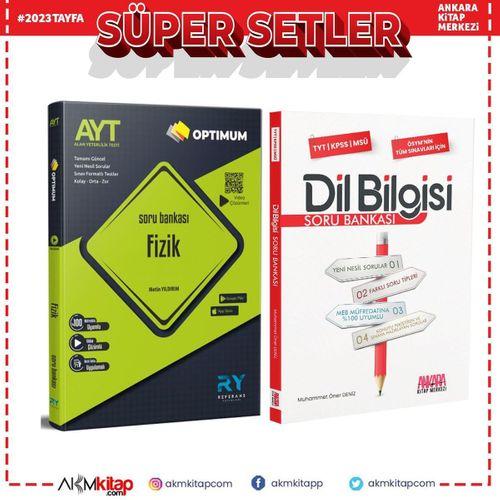 Referans AYT Fizik ve AKM Dil Bilgisi Soru Bankası Seti 2 Kitap
